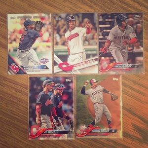 Francisco lindor base cards from topps 2016-2018